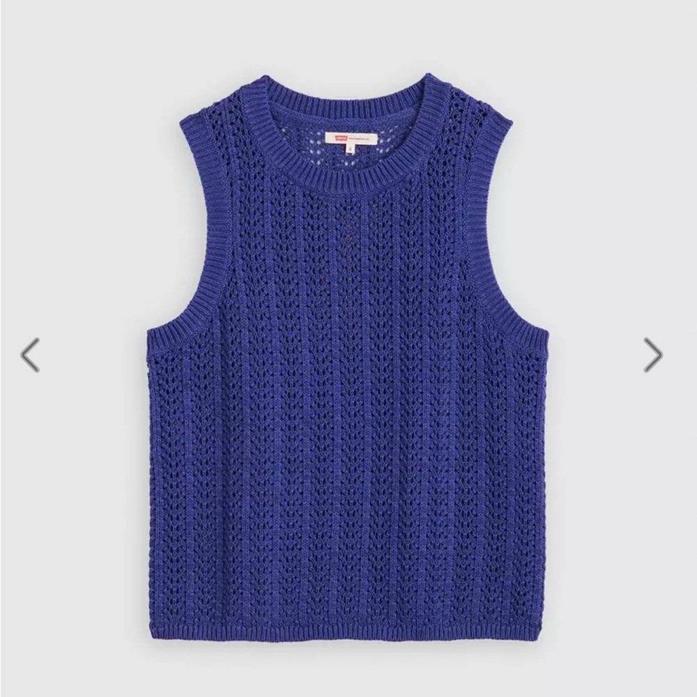 Levi's Blue Sleeveless Knit Top